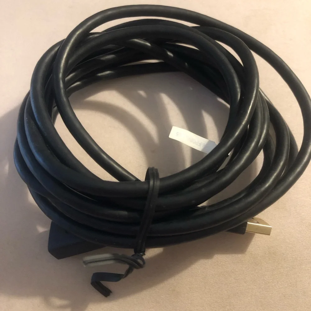 10 ft. Black USB to USB Extension Cable: Male to Female (NEW)